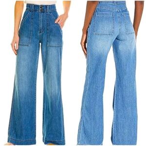 Joie High Waisted Wide Leg Jeans